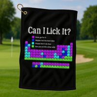 Can I Lick It Periodic Table Teacher Student Golf Towel