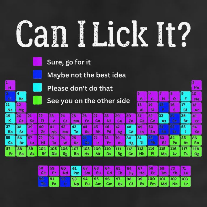 Can I Lick It Periodic Table Teacher Student Golf Towel