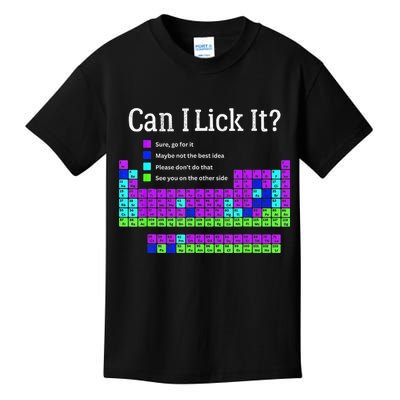 Can I Lick It Periodic Table Teacher Student Kids T-Shirt