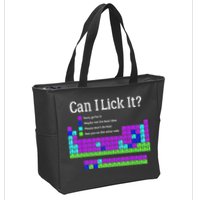 Can I Lick It Periodic Table Teacher Student Zip Tote Bag