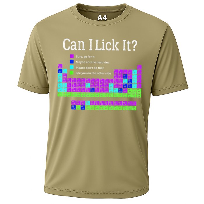 Can I Lick It Periodic Table Teacher Student Cooling Performance Crew T-Shirt