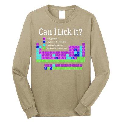 Can I Lick It Periodic Table Teacher Student Long Sleeve Shirt