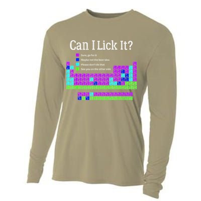 Can I Lick It Periodic Table Teacher Student Cooling Performance Long Sleeve Crew