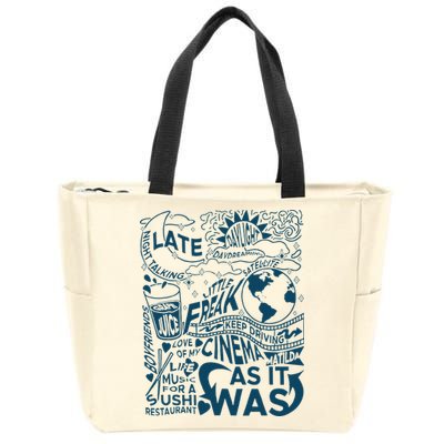 Cute I Love Heart Harry Zip Tote Bag