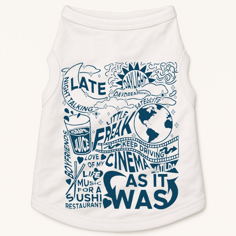 Cute I Love Heart Harry Doggie Tank