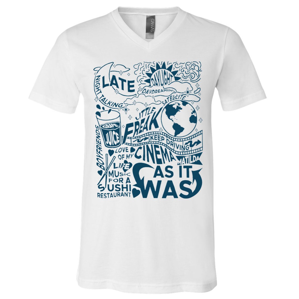 Cute I Love Heart Harry V-Neck T-Shirt