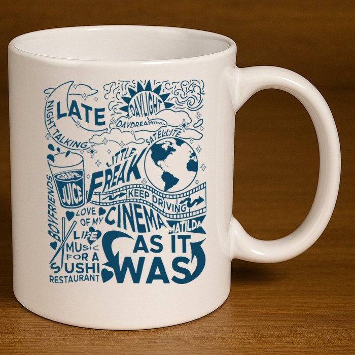 Cute I Love Heart Harry 11oz C Handle Ceramic Mug
