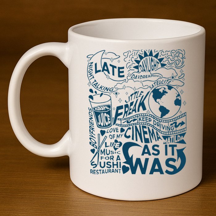 Cute I Love Heart Harry 11oz C Handle Ceramic Mug