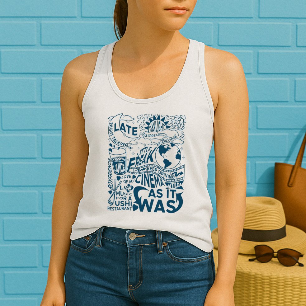 Cute I Love Heart Harry Womens Tank Top