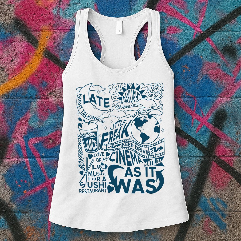 Cute I Love Heart Harry Womens Tank Top