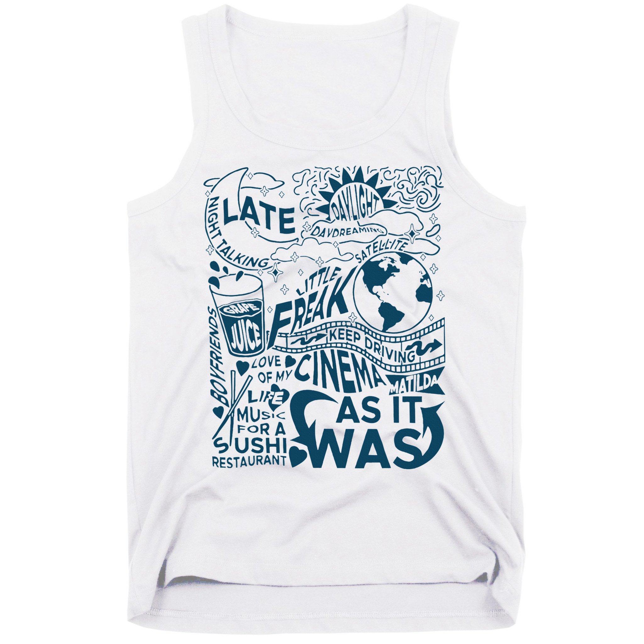 Cute I Love Heart Harry Tank Top