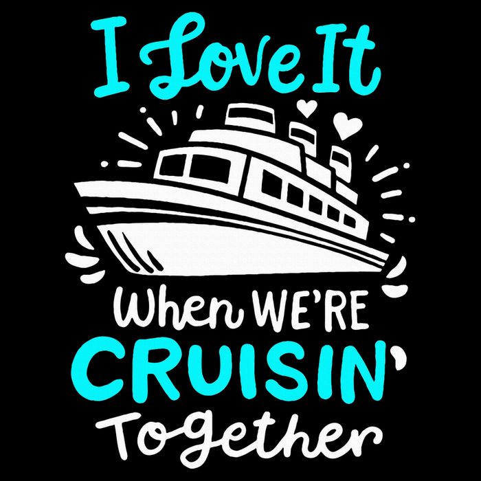 Cruise I Love It When Were Cruisin Together Zip Tote Bag