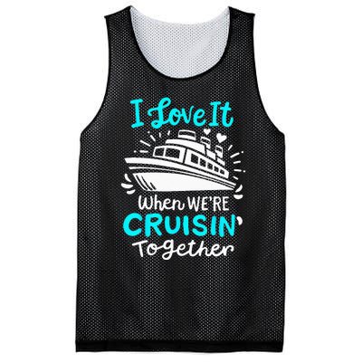 Cruise I Love It When Were Cruisin Together Mesh Reversible Basketball Jersey Tank