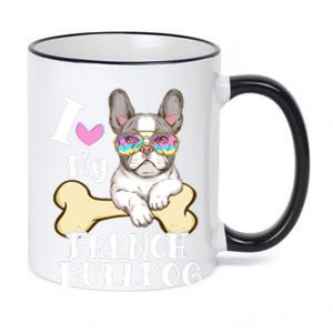 Cute I Love My French Bulldog 11oz Black Color Changing Mug