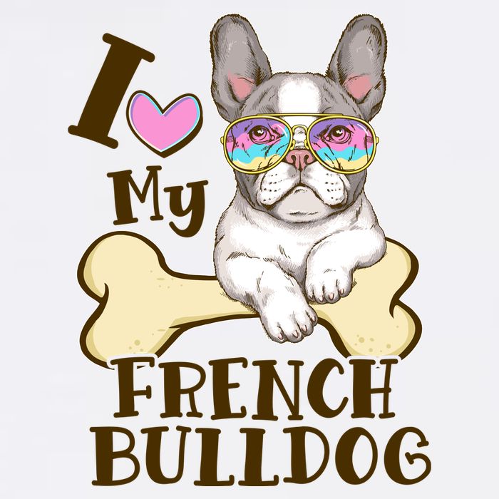 Cute I Love My French Bulldog Cooling Performance Crew T-Shirt