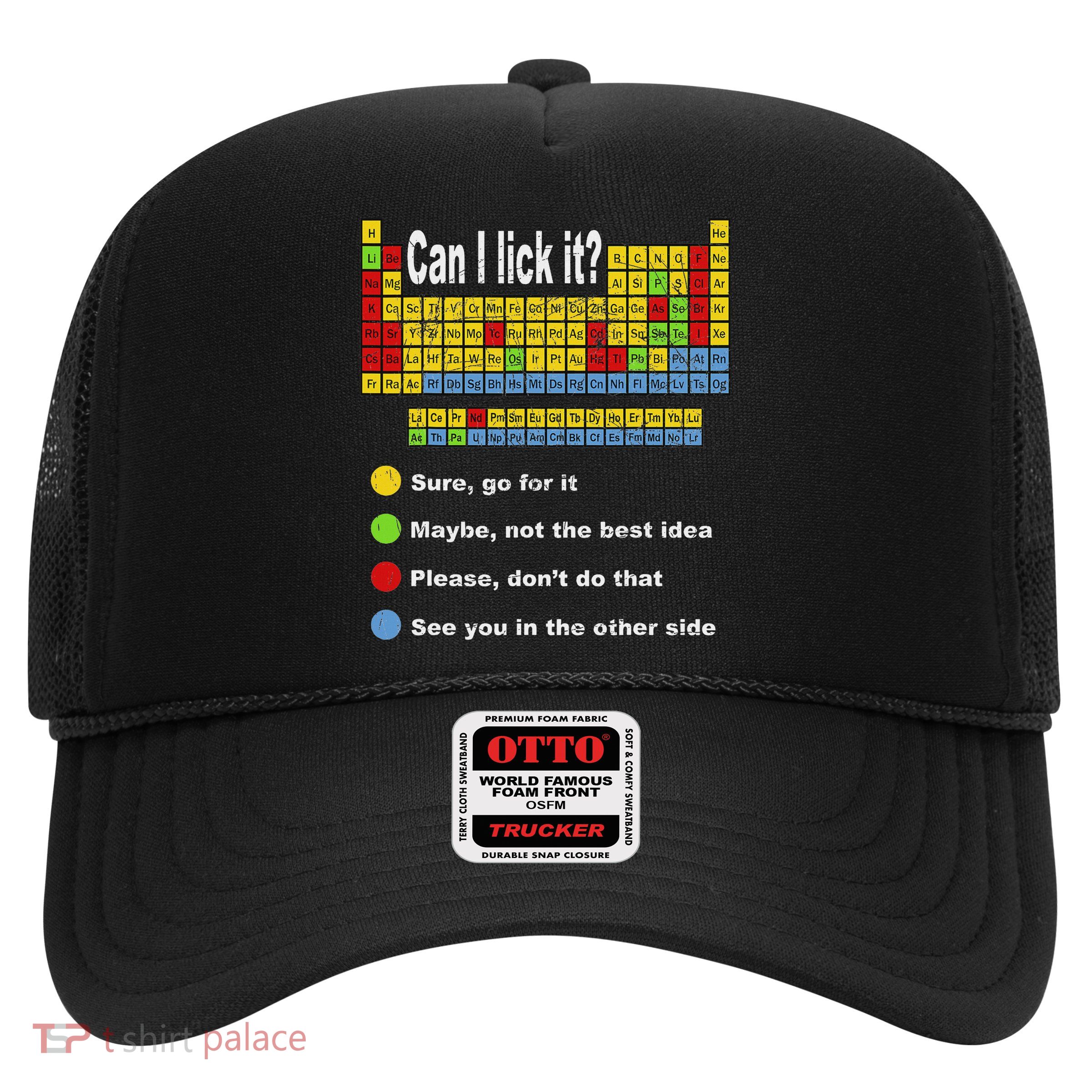 Can I Lick It Periodic Table Teacher Student Vintage Trucker Hat