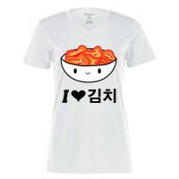 Cute I Love Kimchi South Korean Apparel Gift Idea Kpop Women's Momentum V-Neck T-Shirt