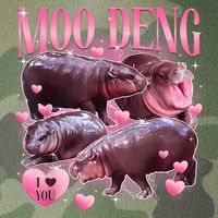 Cute I Love Moo Deng Baby Hippo Moo Deng I Heart Moo Deng Legacy Tie Dye Trucker Hat