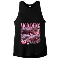 Cute I Love Moo Deng Baby Hippo Moo Deng I Heart Moo Deng Ladies PosiCharge Tri-Blend Wicking Tank