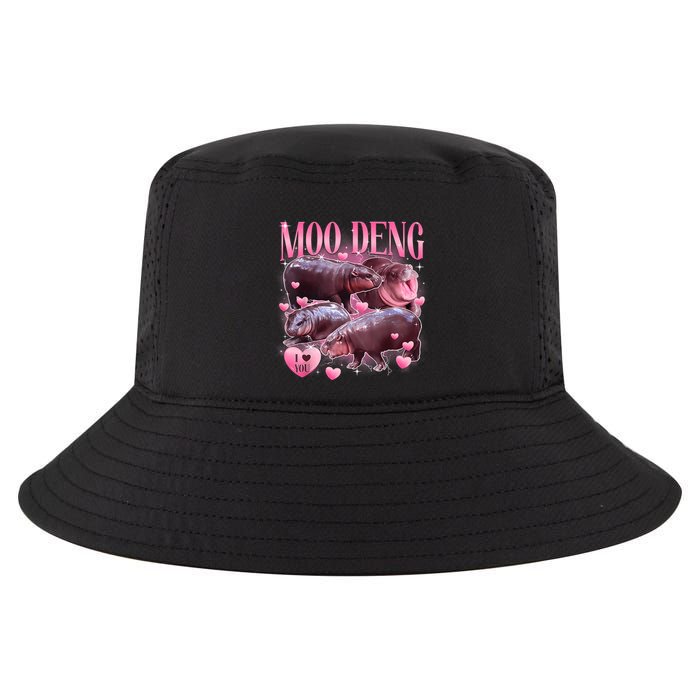 Cute I Love Moo Deng Baby Hippo Moo Deng I Heart Moo Deng Cool Comfort Performance Bucket Hat