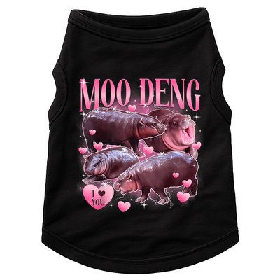 Cute I Love Moo Deng Baby Hippo Moo Deng I Heart Moo Deng Doggie Tank