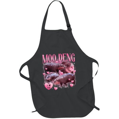 Cute I Love Moo Deng Baby Hippo Moo Deng I Heart Moo Deng Apron