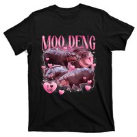 Cute I Love Moo Deng Baby Hippo Moo Deng I Heart Moo Deng T-Shirt