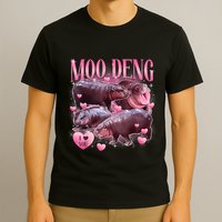 Cute I Love Moo Deng Baby Hippo Moo Deng I Heart Moo Deng T-Shirt