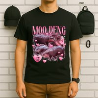 Cute I Love Moo Deng Baby Hippo Moo Deng I Heart Moo Deng T-Shirt