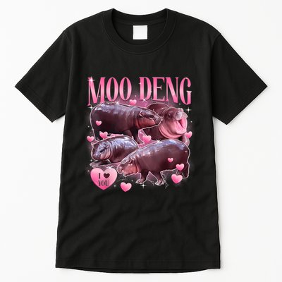 Cute I Love Moo Deng Baby Hippo Moo Deng I Heart Moo Deng Tall T-Shirt