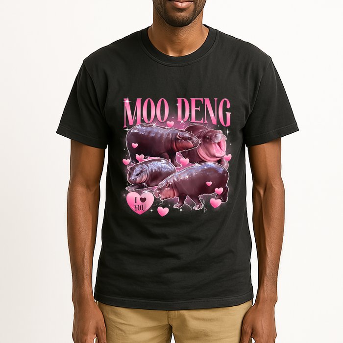 Cute I Love Moo Deng Baby Hippo Moo Deng I Heart Moo Deng Tall T-Shirt