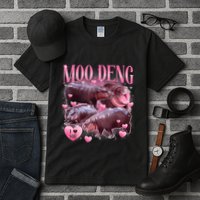 Cute I Love Moo Deng Baby Hippo Moo Deng I Heart Moo Deng Tall T-Shirt