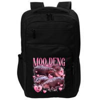 Cute I Love Moo Deng Baby Hippo Moo Deng I Heart Moo Deng Impact Tech Backpack