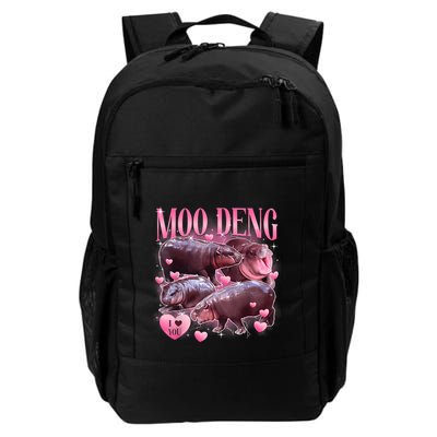 Cute I Love Moo Deng Baby Hippo Moo Deng I Heart Moo Deng Backpack