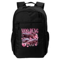 Cute I Love Moo Deng Baby Hippo Moo Deng I Heart Moo Deng Backpack