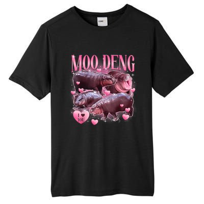 Cute I Love Moo Deng Baby Hippo Moo Deng I Heart Moo Deng Tall Fusion ChromaSoft Performance T-Shirt