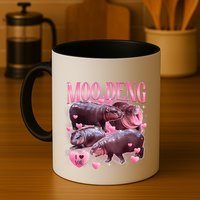 Cute I Love Moo Deng Baby Hippo Moo Deng I Heart Moo Deng Mug