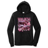 Cute I Love Moo Deng Baby Hippo Moo Deng I Heart Moo Deng Women's Pullover Hoodie