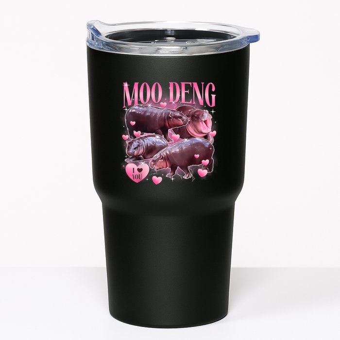 Cute I Love Moo Deng Baby Hippo Moo Deng I Heart Moo Deng Tumbler