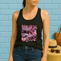 Cute I Love Moo Deng Baby Hippo Moo Deng I Heart Moo Deng Womens Tank Top