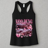 Cute I Love Moo Deng Baby Hippo Moo Deng I Heart Moo Deng Womens Tank Top