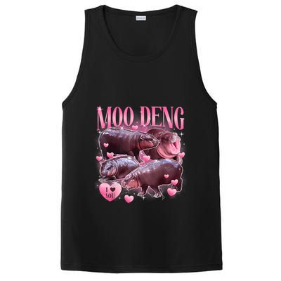Cute I Love Moo Deng Baby Hippo Moo Deng I Heart Moo Deng PosiCharge Competitor Tank