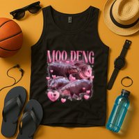 Cute I Love Moo Deng Baby Hippo Moo Deng I Heart Moo Deng Tank Top
