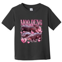 Cute I Love Moo Deng Baby Hippo Moo Deng I Heart Moo Deng Toddler T-Shirt