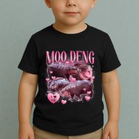 Cute I Love Moo Deng Baby Hippo Moo Deng I Heart Moo Deng Toddler T-Shirt