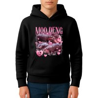 Cute I Love Moo Deng Baby Hippo Moo Deng I Heart Moo Deng Kids Hoodie
