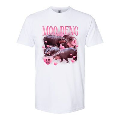 Cute I Love Moo Deng Baby Hippo Moo Deng I Heart Moo Deng Softstyle CVC T-Shirt