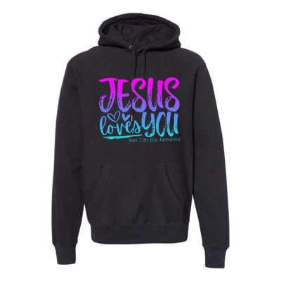 Christian I Love Jesus But I Cuss A Little Premium Hoodie