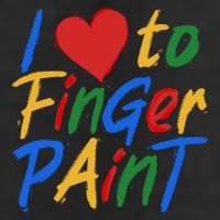 Cute I Love To Finger Paint 7 Panel Mesh Trucker Snapback Hat