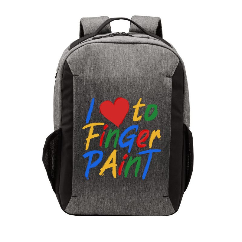Cute I Love To Finger Paint Vector Backpack